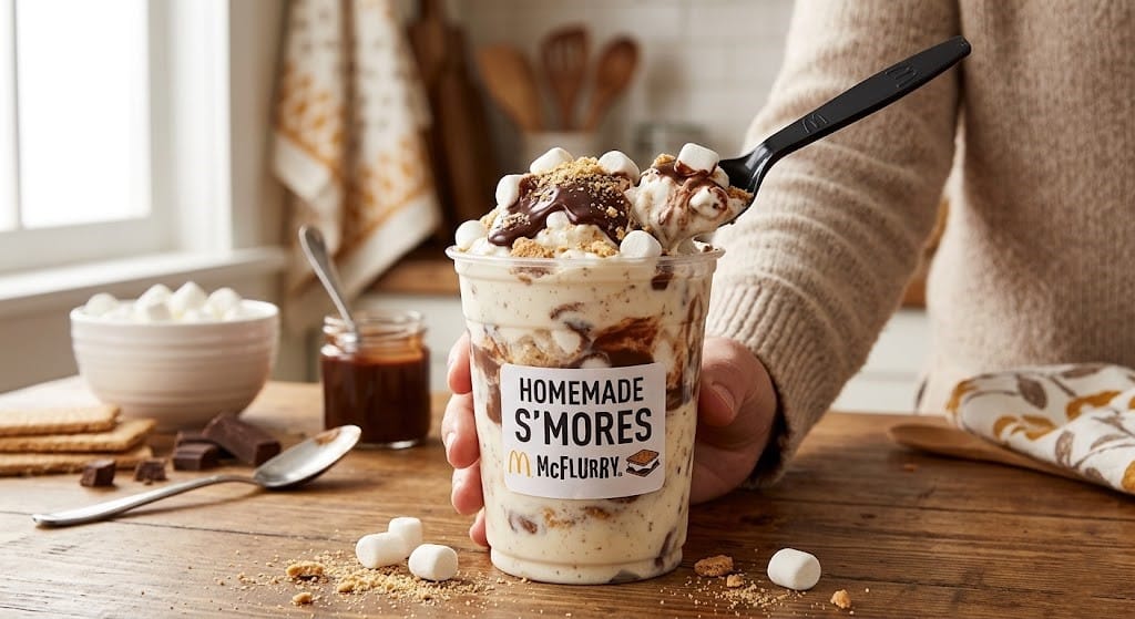 The Ultimate Homemade S’mores McFlurry Recipe (No Ice Cream Machine Needed!)