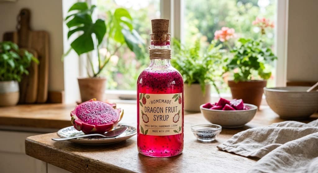 The Ultimate Homemade Dragon Fruit Syrup Recipe (Vibrant Magenta!)