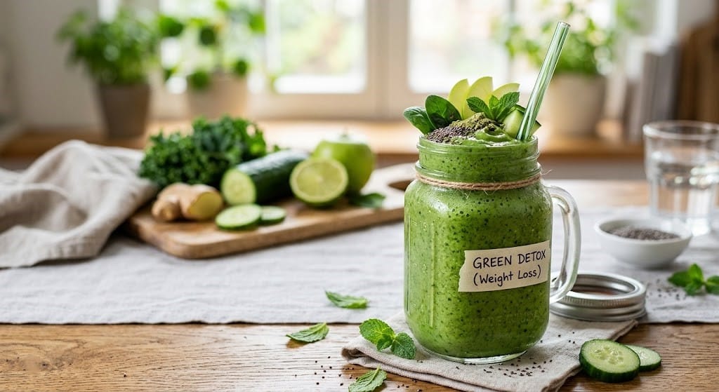 The Ultimate Green Detox Smoothie for Weight Loss (Belly Fat Burner) The Ultimate Green Detox Smoothie for Weight Loss (Belly Fat Burner)