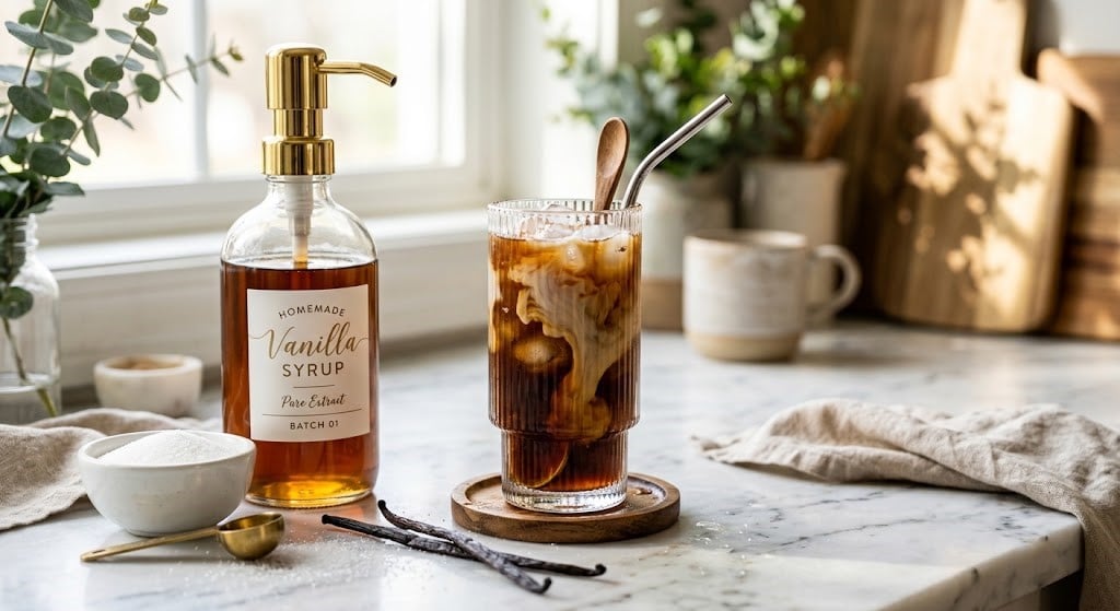 The Exact Starbucks Vanilla Syrup Recipe (Only 3 Ingredients!) The Exact Starbucks Vanilla Syrup Recipe (Only 3 Ingredients!)